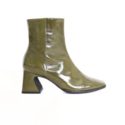 Intentionally Blank Women's Taffy Square Toe Ankle Boot In Olive In Green