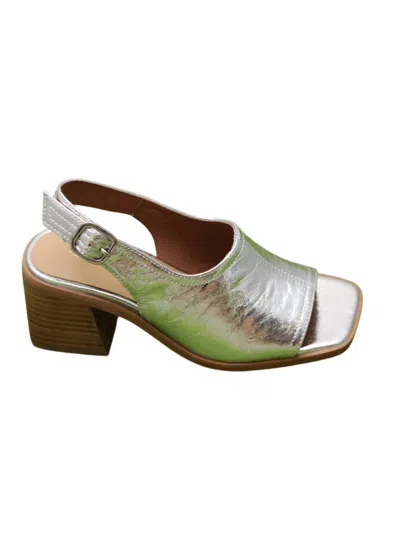 Intentionally Blank Women's Teresa Slingback Heels In Silver