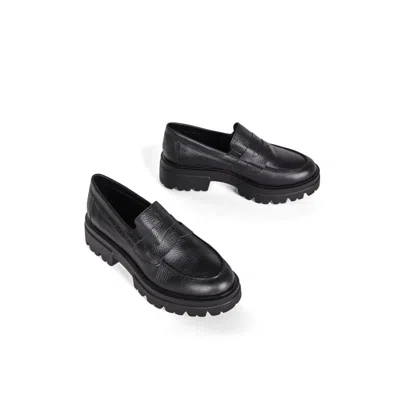 Intentionally Blank Women's Trio Lug Sole Oxford-black