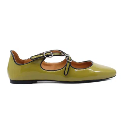 Intentionally Blank Women's Vandam Flat Shoes In Cumin In Green