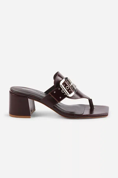 Intentionally Blank Wynona Thong Heels In Red