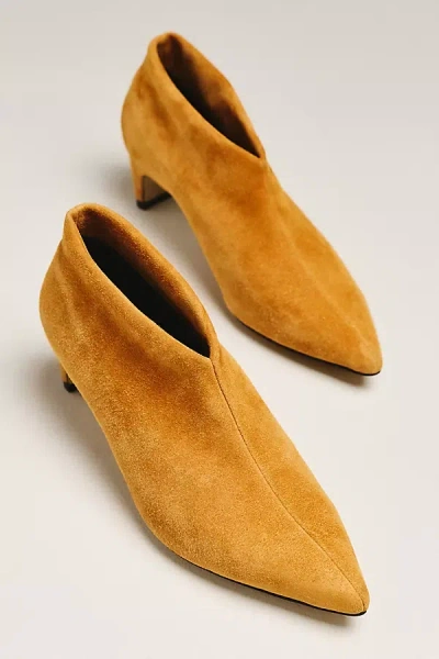 Intentionally Blank Zilla Ankle Booties In Orange