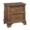 Intercon 2 Drawer Nightstand In Vintage Oak