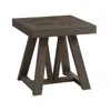 Intercon 24" X 24" End Table In Reclaimed Chevron
