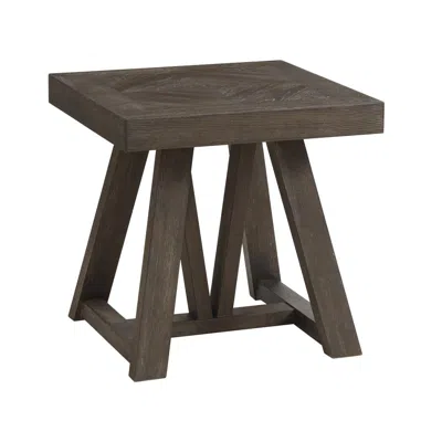 Intercon 24" X 24" End Table In Reclaimed Chevron