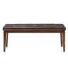 Intercon 50" Bench W/cushion In Raisin