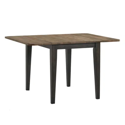 Intercon 50 In Drop Leaf Table In Brushed Brown & Pecan
