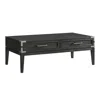 Intercon 52x28 Coffee Table In Weathered Steel