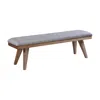 Intercon 63" Bench W/cushion In Weathered Chestnut