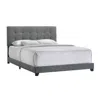 Intercon Addyson King Uph Bed In Addyson Gunmetal Fabric