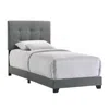 Intercon Addyson Twin Uph Bed In Addyson Gunmetal Fabric