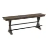 Intercon Backless Counter Bench, 68" In Brushed Charcoal