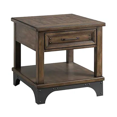 Intercon End Table, 23 X 26 X 24 In Powder Gray