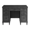 Intercon Incorporated Foundry 66 Inch Executive Desk In Gray