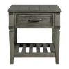 Intercon Incorporated Foundry Living Room Collection 1-drawer End Table In Gray