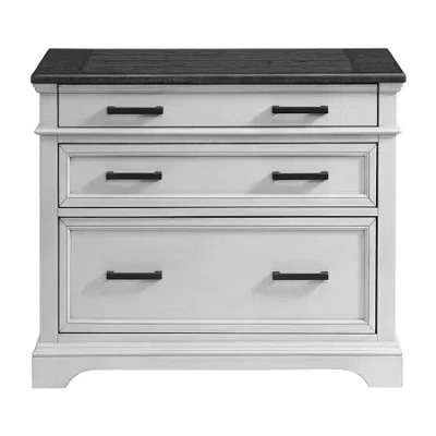Intercon Incorporated Magnolia Lateral Filing Cabinet In White