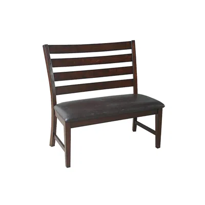 Intercon Kona 24" Ladder Back Bench W/pu Seat
