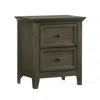 Intercon Nightstand, 2 Drawer In Gray