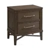Intercon Nightstand, 2 Drawer In Weathered Vintage Oak
