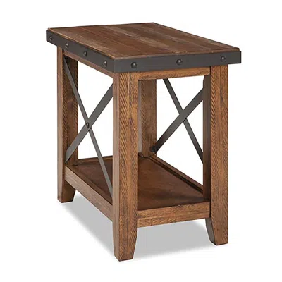 Intercon Taos Chairside Table, Multi Colored Brown Canyon Finish