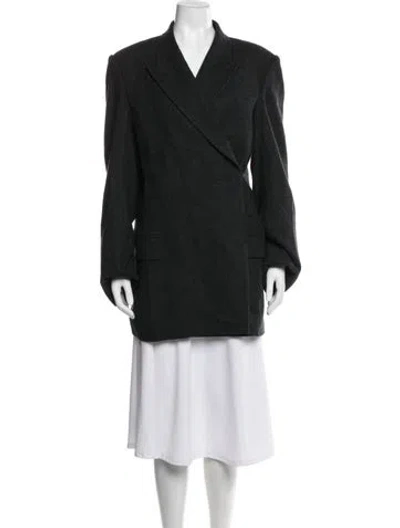 Pre-owned Interior Cashmere Blazer In Black