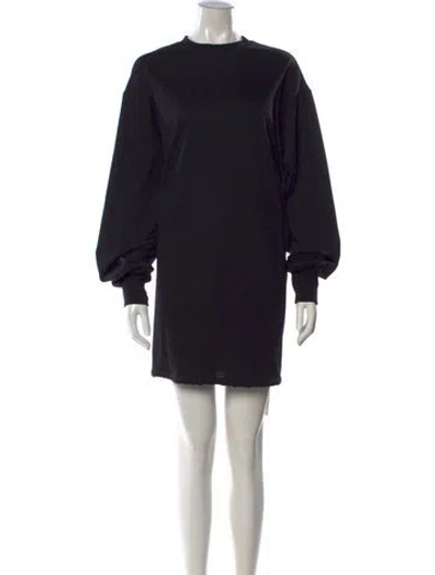 Pre-owned Interior Crew Neck Mini Dress In Black