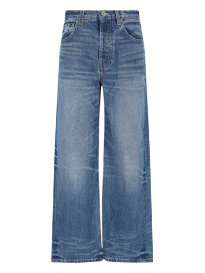 Interior High-waisted Wide-leg Jeans