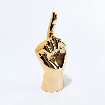 Interior Illusion Plus Interior Illusions Plus Gold Finger Pointing Hand Tabletop Decor - 9" Tall