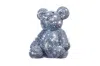 Interior Illusion Plus Interior Illusions Plus Graphite Rhinestone Bear Bank - 8" Tall