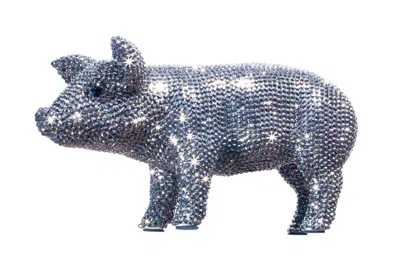 Interior Illusion Plus Interior Illusions Plus Graphite Rhinestone Piggy Bank - 12" Long In Gray