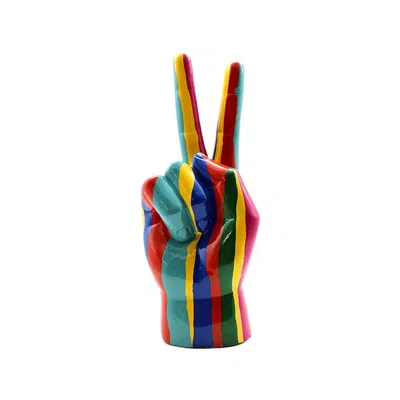 Interior Illusion Plus Interior Illusions Plus Jumbo Xxl Graffiti Peace Sign Tabletop - 11" Tall In Multi