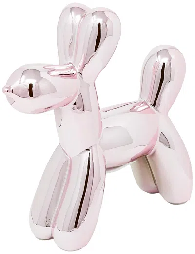 Interior Illusion Plus Interior Illusions Plus Pink Mini Ceramic Dog Piggy Bank - 7.5" Tall