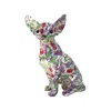 Interior Illusion Plus Interior Illusions Plus Sitting Retro Flower French Bulldog Ears Up Dog - 8" Tall