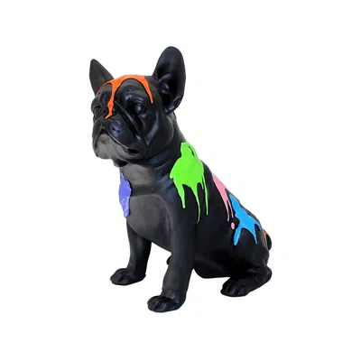 Interior Illusion Plus Interior Illusions Plus Sitting Vivid French Bulldog - 11" Tall In Black