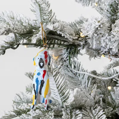 INTERIOR ILLUSION PLUS INTERIOR ILLUSIONS PLUS WEIMARANER HOLIDAY DOG ORNAMENT