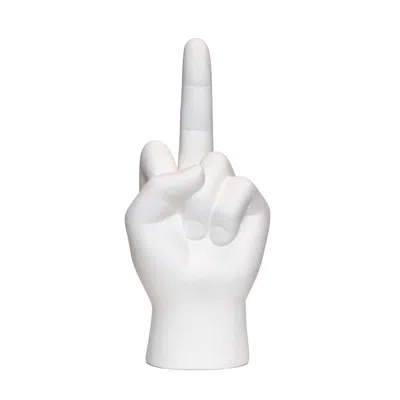 Interior Illusion Plus Interior Illusions Plus White Middle Finger Tabletop - 9" Tall