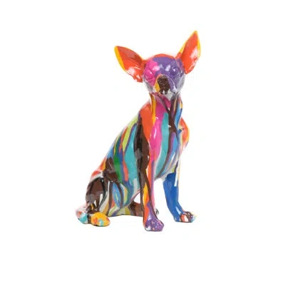 Interior Illusions Graffiti Chihuahua - 10" Tall In Graffiti,multi-color