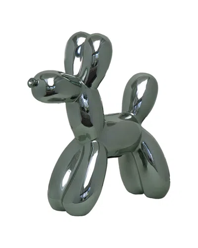 Interior Illusions Plus Balloon Dog Bank In Green