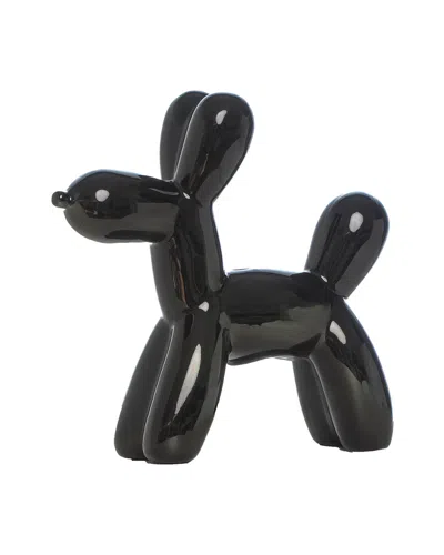 Interior Illusions Plus Balloon Dog Bank In Black