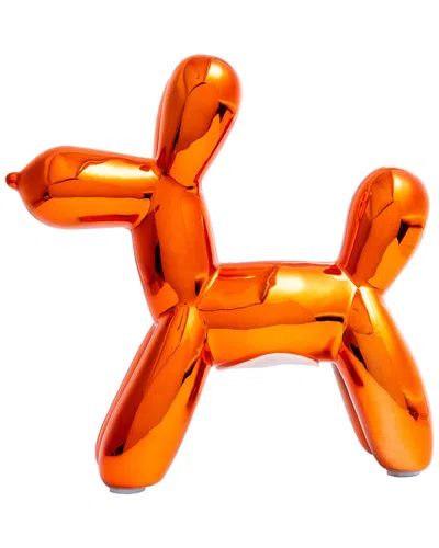 Interior Illusions Plus Copper Mini Balloon Dog Bank 7.5 Tall In Gold
