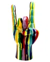 Interior Illusions Plus Graffiti Jumbo Tabletop Rock On Hand In Multicolor