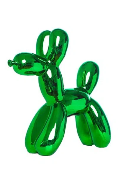 Interior Illusions Plus Kelly Green Balloon Dog Bank