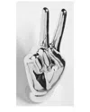 Interior Illusions Plus Silver Peace Hand Wall Mount - 9 Tall In Silver