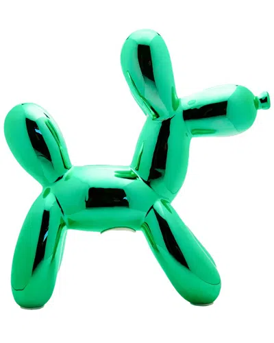 Interior Illusions Plus Teal Balloon Dog Bank In Green