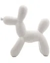 Interior Illusions Plus White Balloon Dog Bank In White