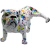 Interior Illusions Splatter Leg Lifted French Bulldog Statue In Multi