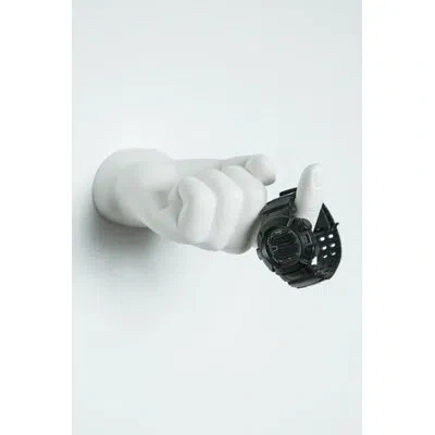 Interior Illusions White Come Here Hand Wall Mount - 7.5" Long