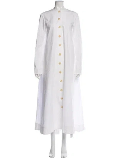 Pre-owned Interior Long Dress In White