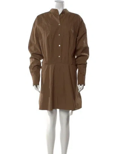 Pre-owned Interior Mini Dress In Brown