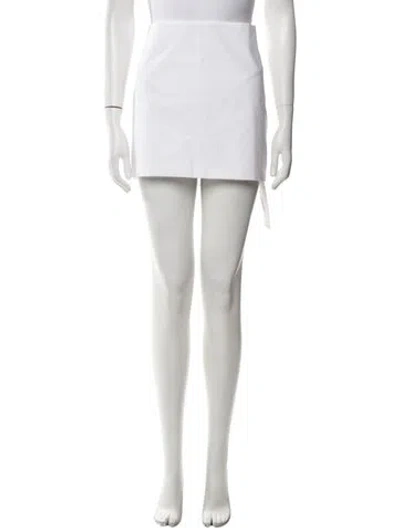 Pre-owned Interior Mini Skirt W/ Tags In White